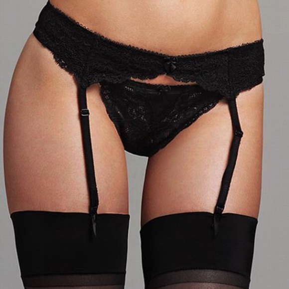 Victoria's Secret Other - Black lace VS garter belt